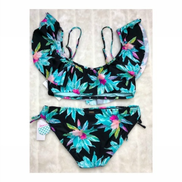 Raisins Black Floral Bikini - Picture 5 of 8